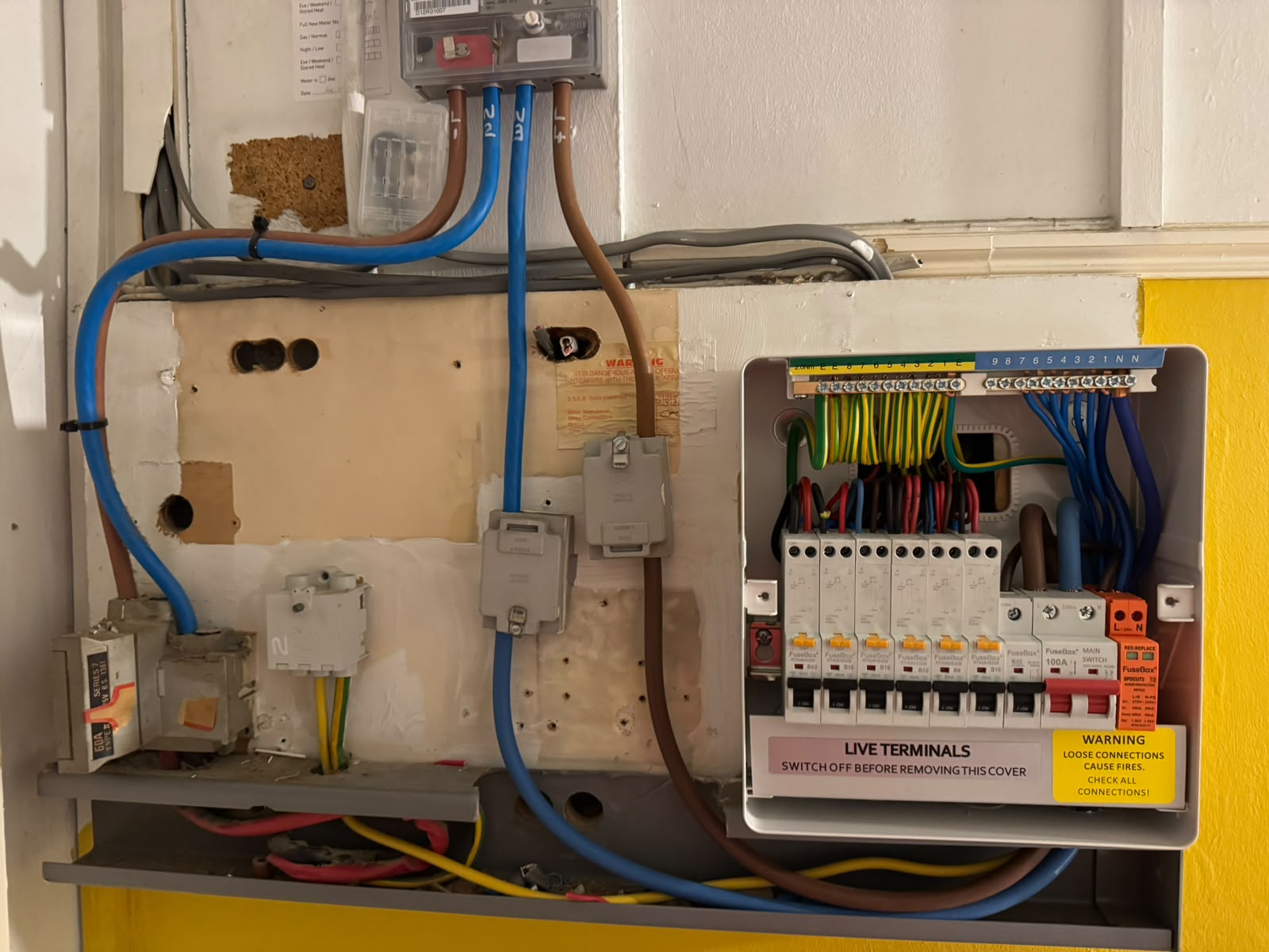 Consumer unit upgrade by Electrust — 18th Edition metal enclosure with RCBOs, Scotland