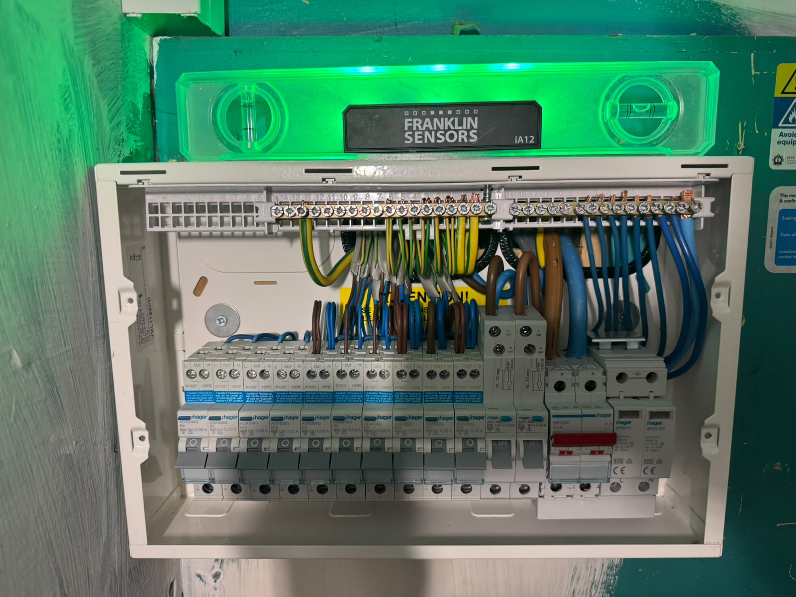 Consumer unit upgrade by Electrust — 18th Edition metal enclosure with RCBOs, Scotland