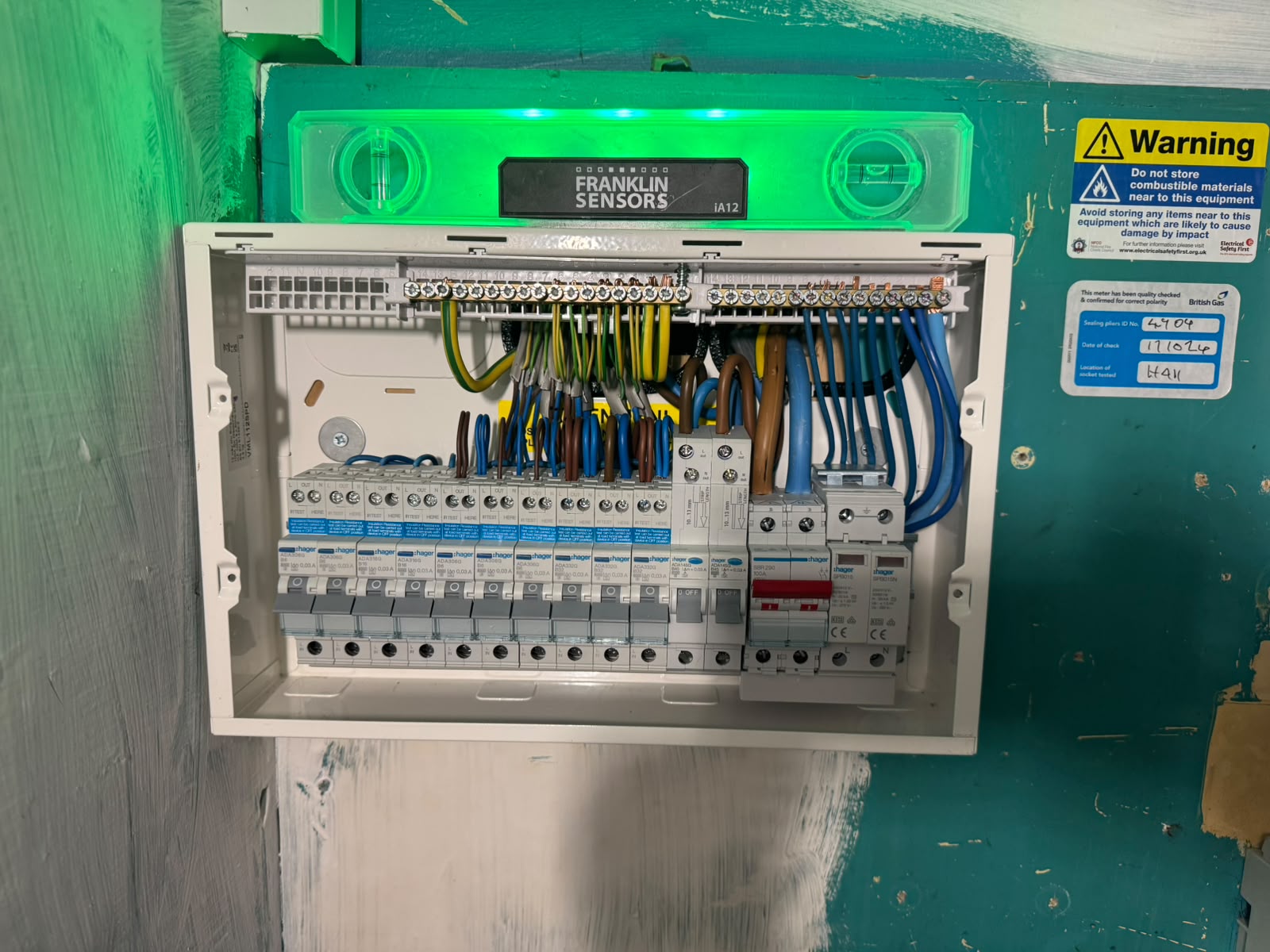 Consumer unit upgrade by Electrust — 18th Edition metal enclosure with RCBOs, Scotland